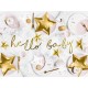 Party Deco - Baner little star - Hello Baby zlatni